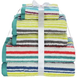 HOME 6 Piece Striped Towel Bale - Multicoloured